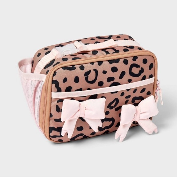 Nwt cat and jack leopard cheetah lunch box - Picture 1 of 2